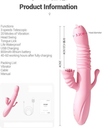 Vibrator-ada Usb-pink