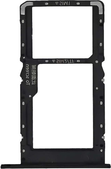 Clappio Sim Card Slot Huawei Nova Y70 Nano Sim Micro-sd Black