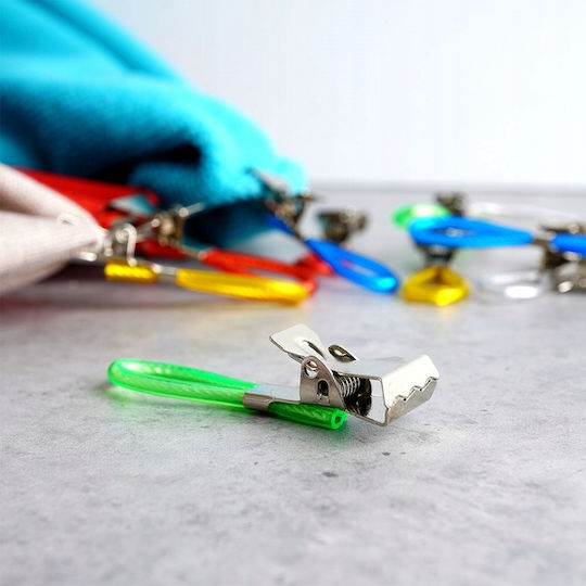 Set 10 Clips Hervorragende Haushaltswaren Handtücher Edelstahl 5,5x1,5 cm Mehrfarbig