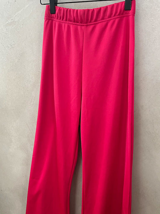 Γυναικεία Παντελόνα σε Κανονική Εφαρμογή Fuchsia