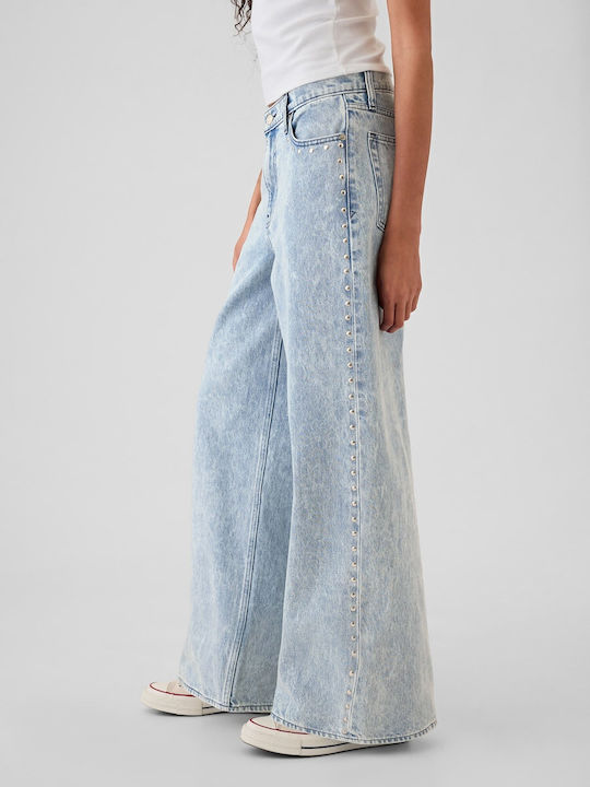 Damenjeans in Weit geschnittener Linie Light Wash