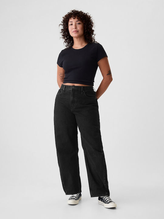 Ψηλόμεσο Γυναικείο Jean Παντελόνι Black