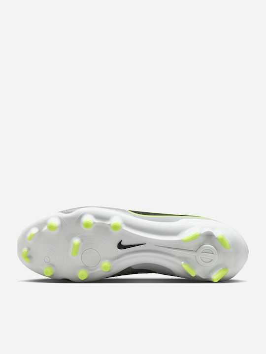 Nike Tiempo Legend 10 Academy Fußballschuhe mit Stollen Silber
