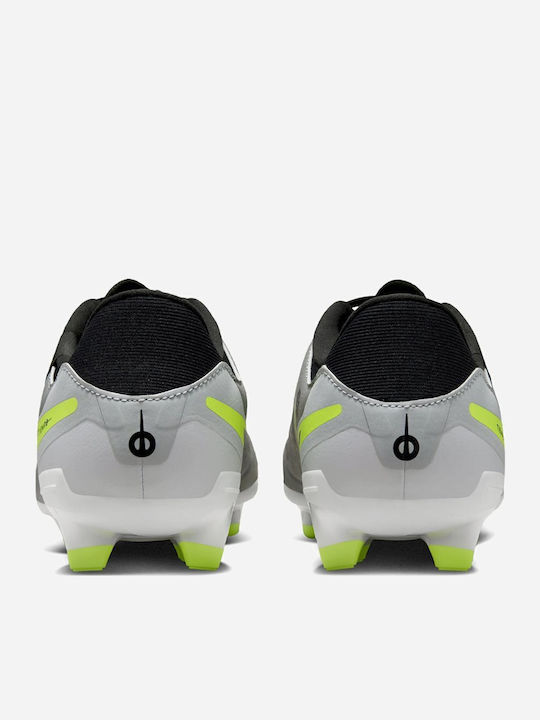 Nike Tiempo Legend 10 Academy Fußballschuhe mit Stollen Silber