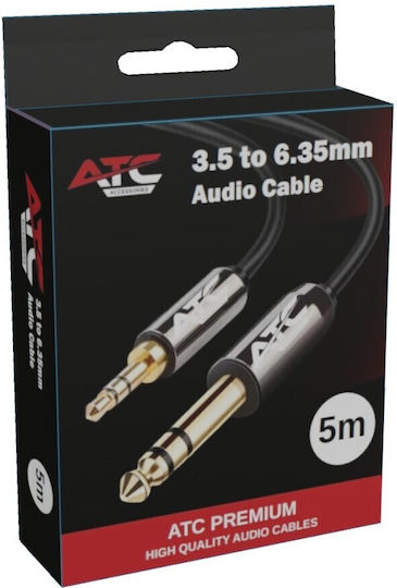 ATC Cable 6.3mm male - 3.5mm male 5m Gold (02.008.0141)