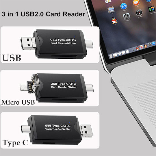 ATC Card Reader micro USB / USB 2.0 για SD