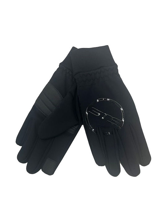 GTS Moda Italia Unisex Mănuși de schi și snowboard Negre GTS Moda Italia Unisex Mănuși de schi și snowboard Negre