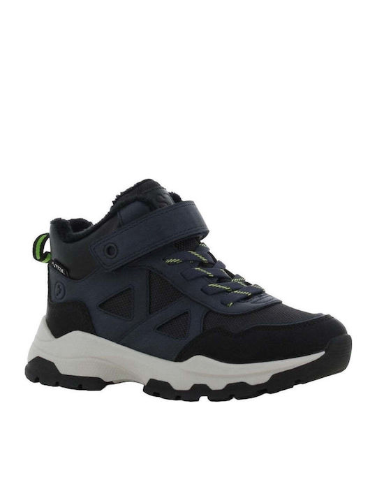 Anatomical Kids Snow Boots with Zipper Black