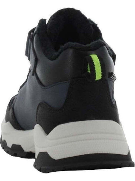 Anatomical Kids Snow Boots with Zipper Black