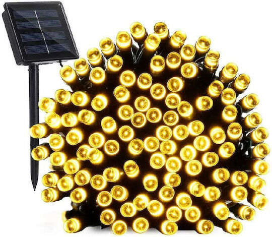Instalare Lumină Solară 100 300 450 600 LED-uri IP65 Alb Cald Rece Multicolor Lumină 10 30 45 60m