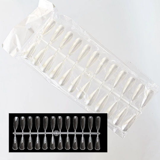 Σετ 240 Tips Drop Almond Δειγματολόγιο Χρωμάτων Transparent