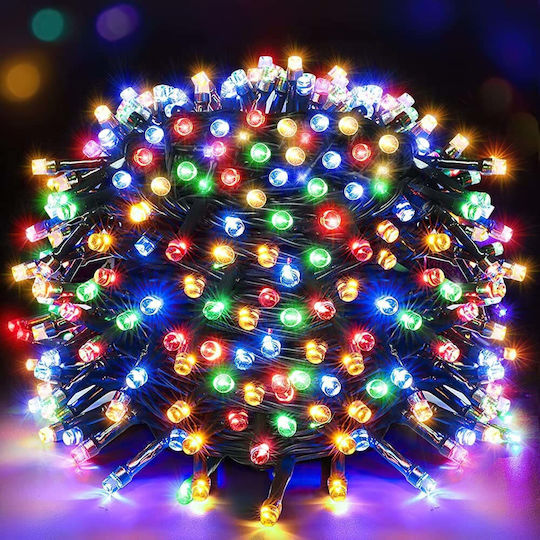 Instalare Lumină Solară 100 300 450 600 LED-uri IP65 Alb Cald Rece Multicolor Lumină 10 30 45 60m