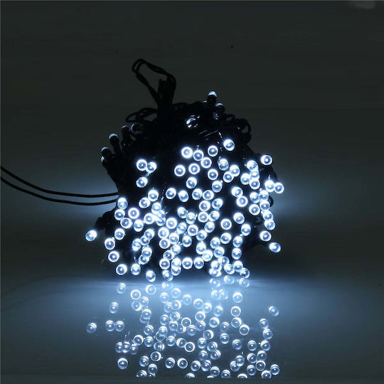 Instalație de Lumină Solară 100 300 450 600 Leduri Ip65 Alb Cald Rece Multicolor Lumină 10 30 45 60m