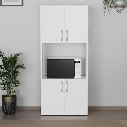 Armado Στήλη Κουζίνας Λευκό 60x32x140εκ.