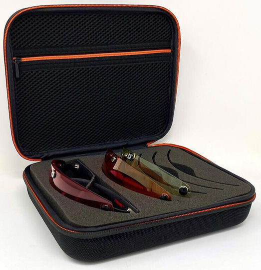 Castellani Shooting Glasses Set of 3 Lenses Black