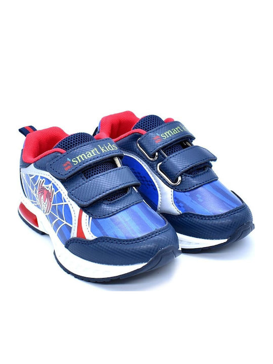 Kinder Sneakers Anatomisch mit Klettverschluss & Lichtern Blau