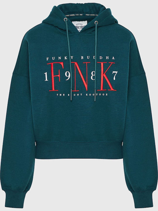 Women's Sweatshirt Hooded Green