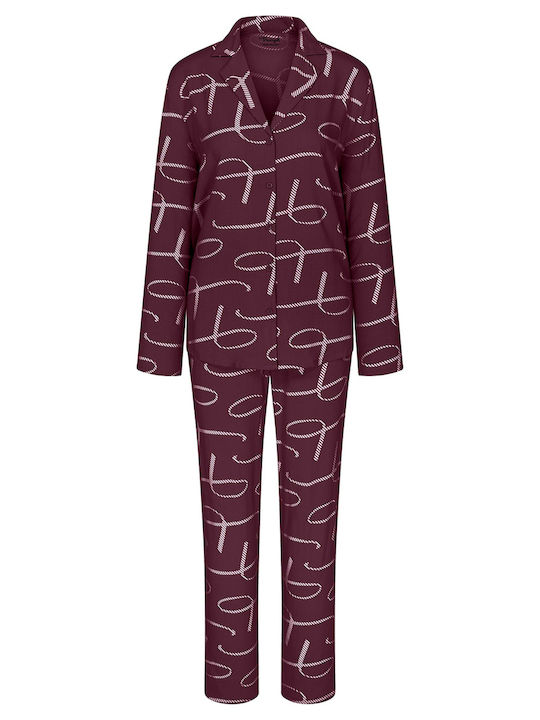 Triumph Winter Women's Pyjama Set Bordeaux