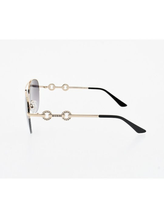 Guess Women's Sunglasses with Gold Metal Frame and Gray Gradient Lens GF6171 32B