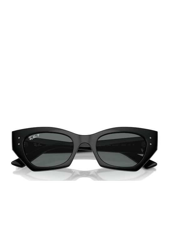 Ray Ban Zena Feminini Ochelari de soare cu Negru Cadru și Negru Polarized Lentilă RB4430 6677/81