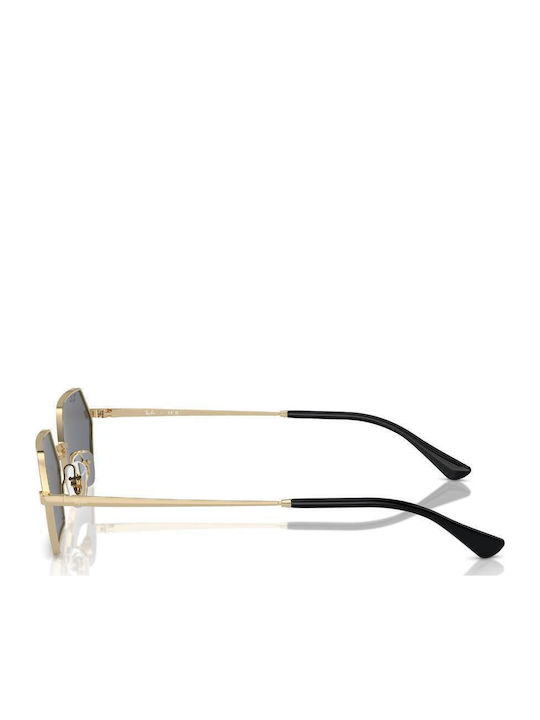 Ray Ban Unisex Sonnenbrille mit Gold Metall Gestell und Gray Linse RB3728 92136V