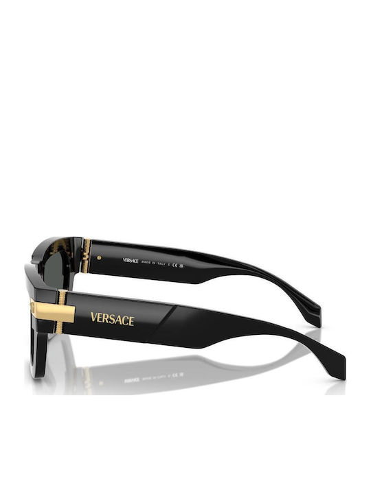 Versace Unisex Γυαλιά Ηλίου με Μαύρο Κοκκάλινο Σκελετό και Γκρι Φακό VE4464 GB1/87