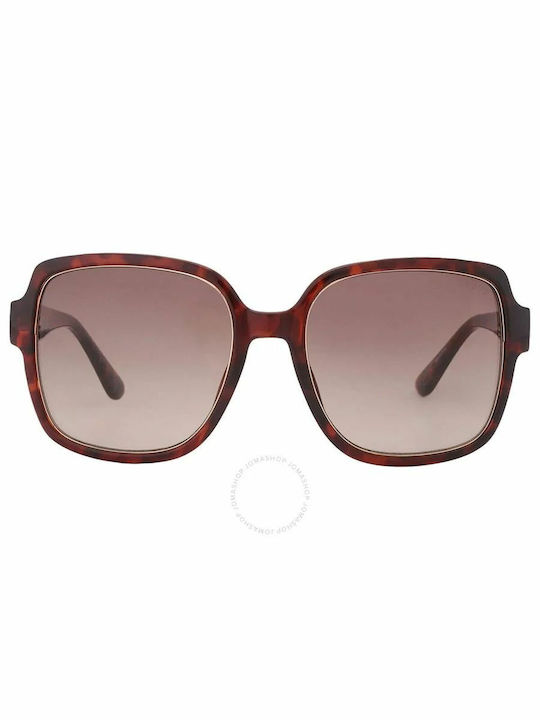 Guess Women's Sunglasses with Brown Tartaruga Plastic Frame and Brown Gradient Lens GF6180 52F