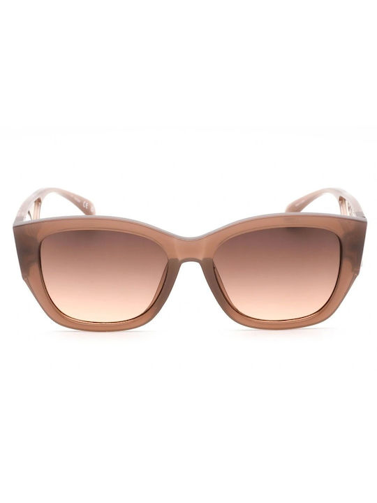 Guess Women's Sunglasses with Brown Plastic Frame and Brown Gradient Lens GF0403 50F