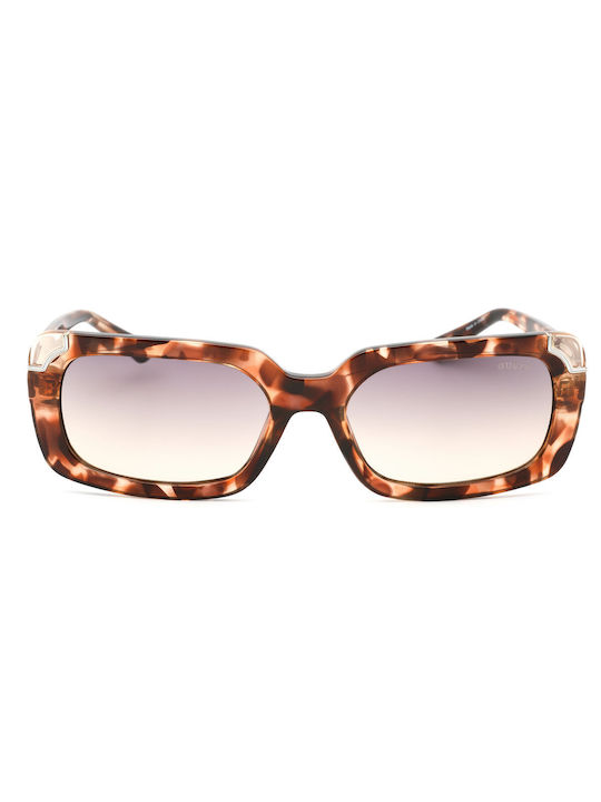 Guess Women's Sunglasses with Brown Tartaruga Plastic Frame and Brown Gradient Lens GU7841 56B