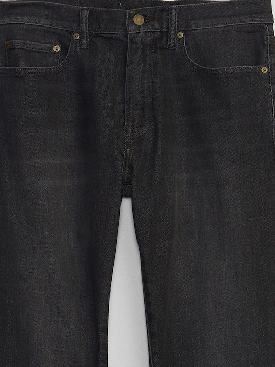 Men's Jeans Pants with Slim Fit Washed Black