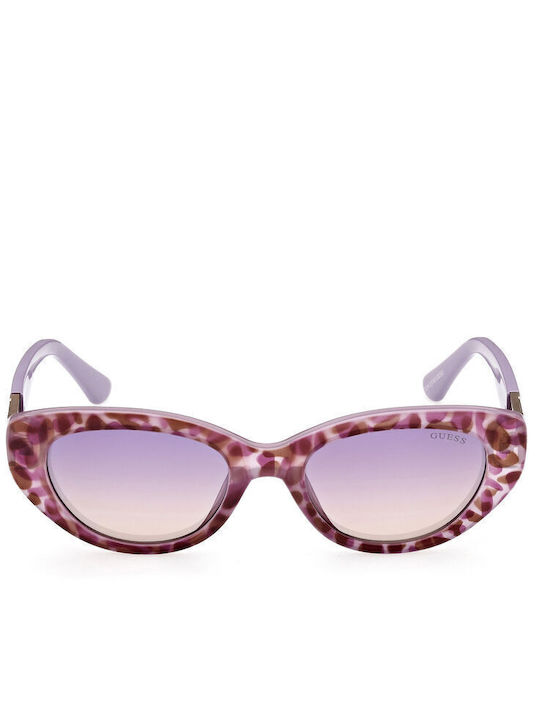 Guess Women's Sunglasses with Multicolour Plastic Frame and Purple Gradient Lens GU7849 83Z