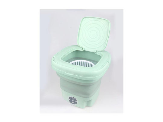 Пластмасова мини пералня Капацитет 6L Мощност 10W Зелена 26x26x27 см Aria Trade