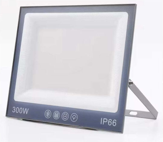 Proiector LED 300W 30000lm pentru Utilizare Exterioară sau Interioară IP66 Sticlă Mată Anti-Orbire