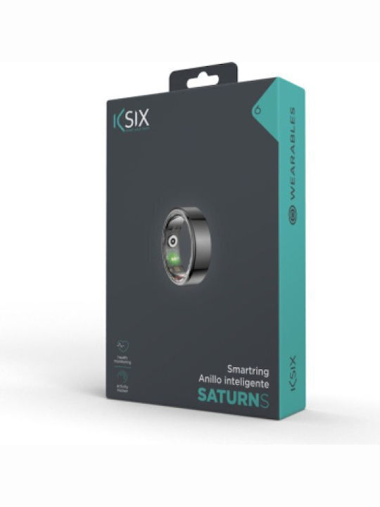 Ksix Saturn Smart Ring 18.9mm Αδιάβροχο Μαύρο