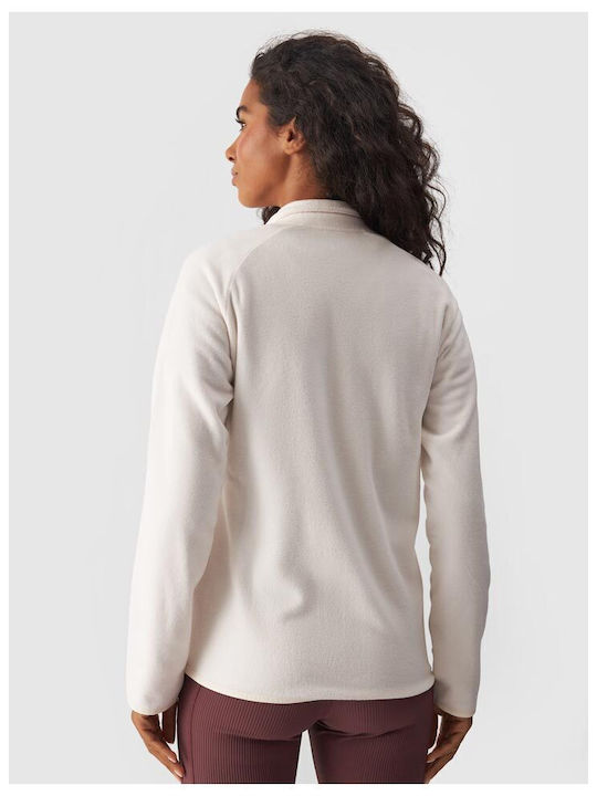 4F Women's Cardigan with Zipper Cream