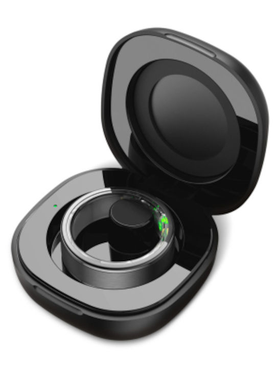 Ksix Saturn Inel Inteligent 20.6mm Impermeabil Negru