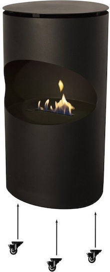 Panthermica Internal / Outdoor Floor Bioethanol Fireplace Black