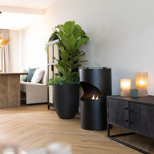 Panthermica Internal / Outdoor Floor Bioethanol Fireplace Black