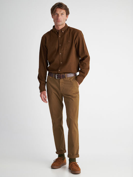 Culton Trousers in Regular Fit Brown