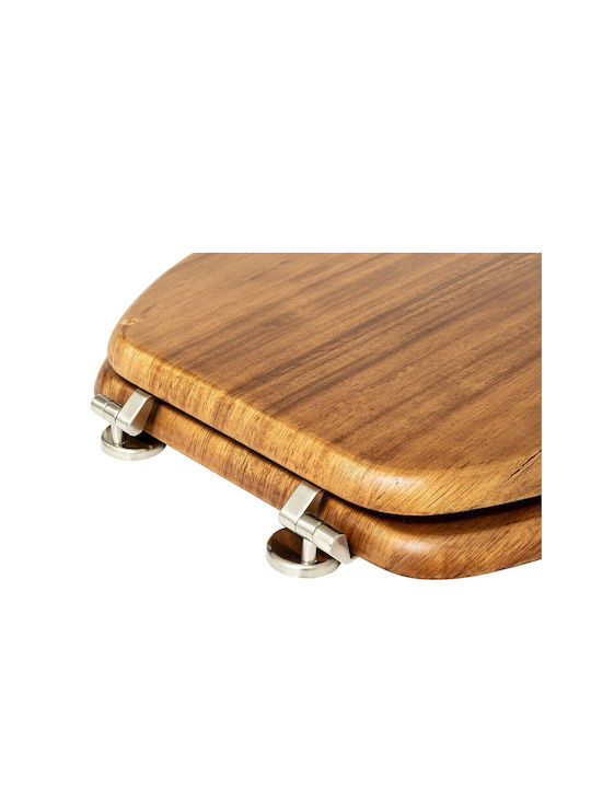 5Five Wooden Toilet Seat 46.5x37.3cm Beige