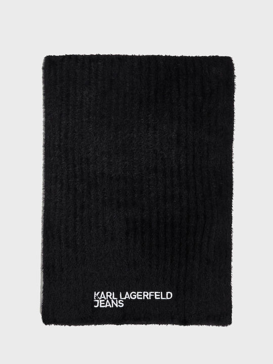 Karl Lagerfeld Women's Fur Scarf Black