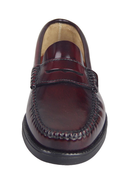 Men's Leather Loafers Burgundy
