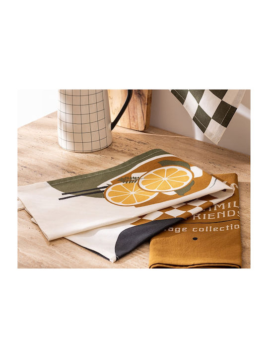 Atmosphera Towel from 100% Cotton in Ecru Color 45x70cm 3pcs