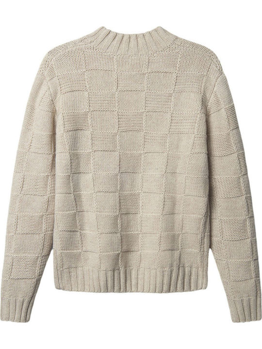 Long Sleeve Blouse Beige