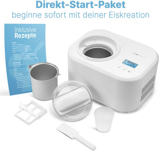 Clatronic ICM 3799 Mașină De Înghețată 1L Albă