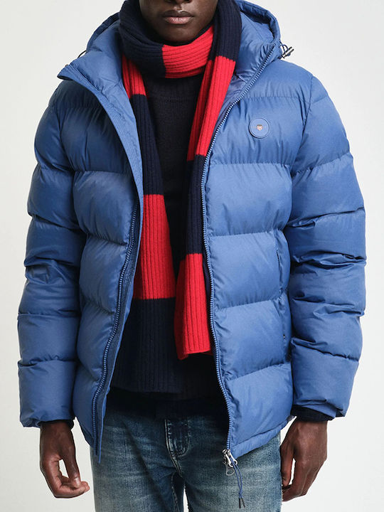 Gant Winter Jacket Puffer Steel Blue