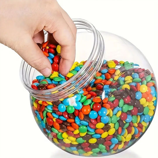 Viosarp Vase Allgemeine Verwendung mit Deckel Glas Transparent 2100ml 1Stück