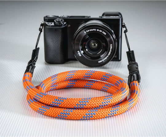 Hama Kameragurt Braid 120 Orange Blau