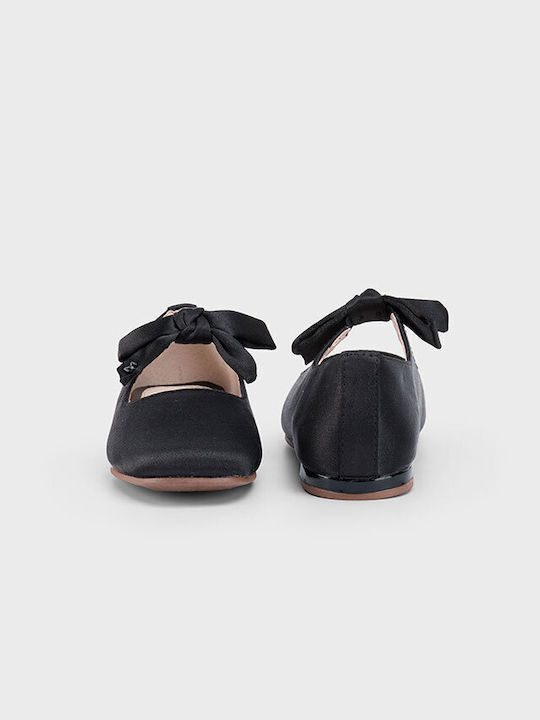 Mayoral Kids Leather Ballerinas Black