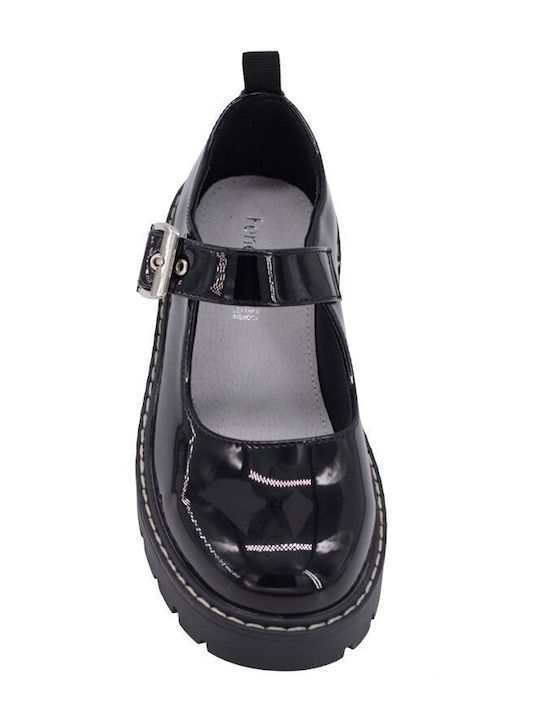 Oscal Kids Anatomic Patent Leather Ballerinas Black